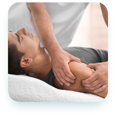 Professional manual therapy session